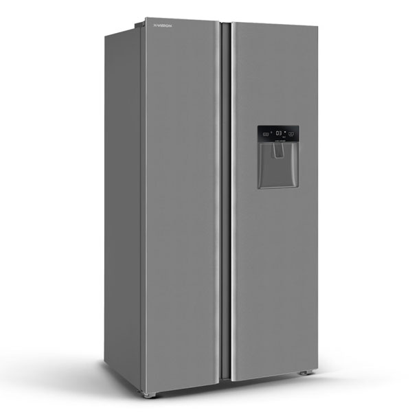 فروش اقساطی یخچال و فریزر ساید بای ساید 30 فوت ایکس ویژن مدل TS665-AWD/ASD